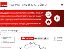 Tablet Screenshot of carte.cz